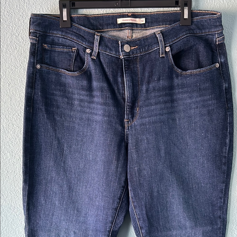 Levi’s Classic Straight Leg Jeans Size 32 - Picture 2 of 10